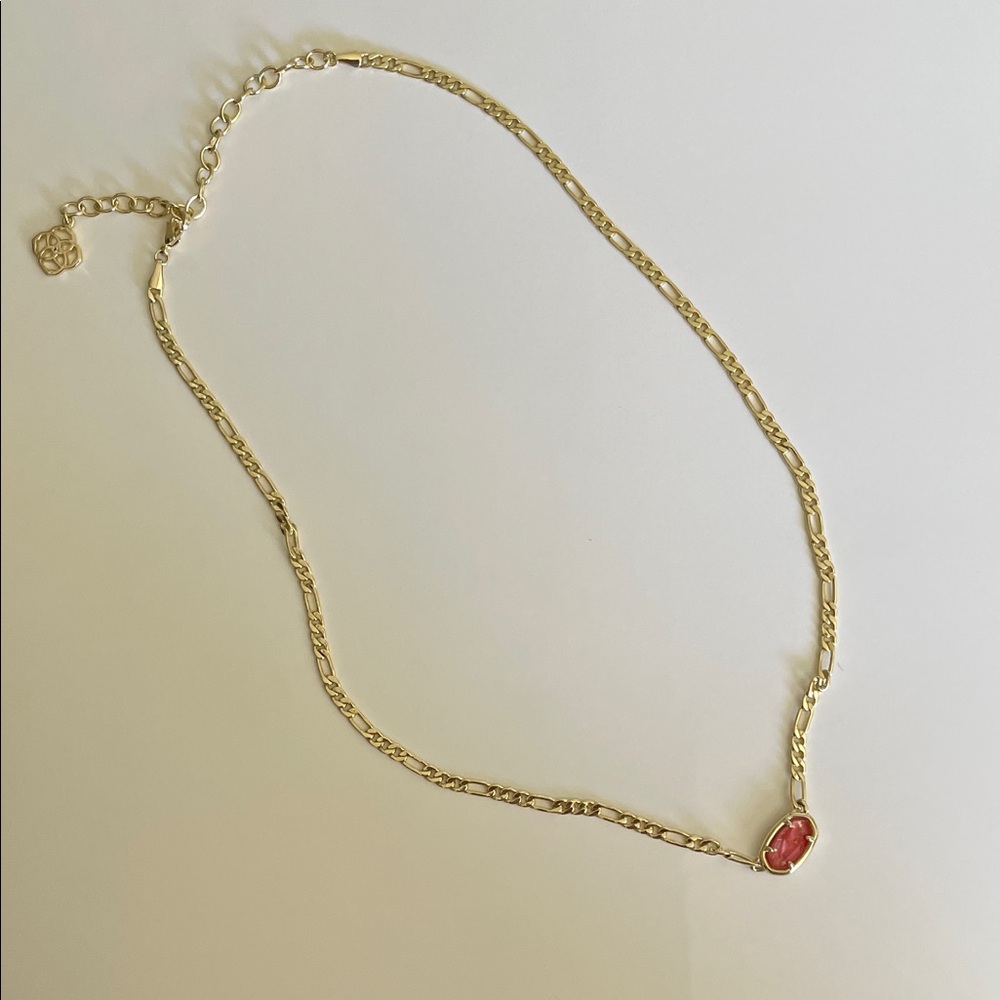 Kendra Scott Gold Necklace with Red Accent
